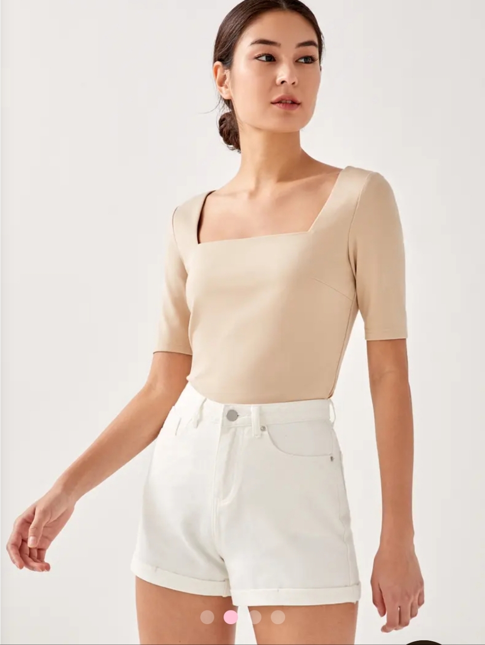 Love, Bonito Square Neck Contour Top